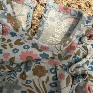 Carter's Pink Floral Baby Romper